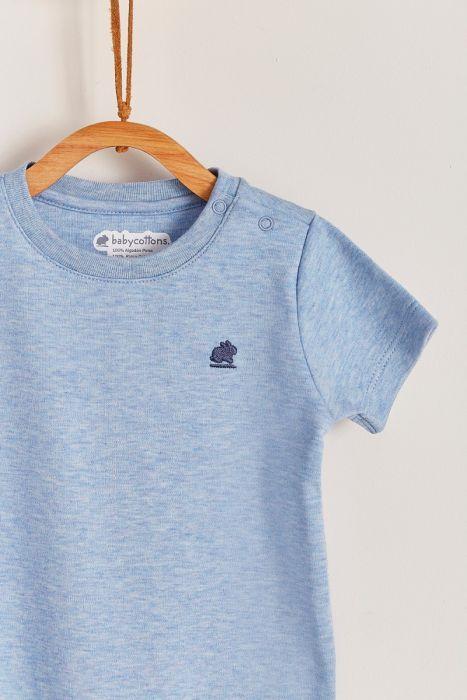 Babycottons Pima Colors T-Shirt bodysuit Light Blue