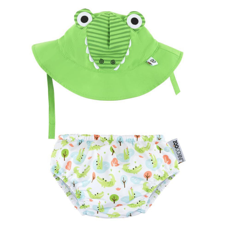 Zoocchini UPF50+ Baby Swim Diaper & Sun Hat Set - Luna Baby Modern Store