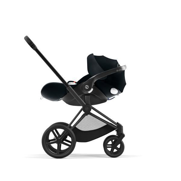 Cybex Priam 4 Stroller - Matte Black/Black Frame and Soho Grey Seat Pack