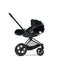 Cybex Priam 4 Stroller - Matte Black/Black Frame and Mustard Yellow Seat Pack