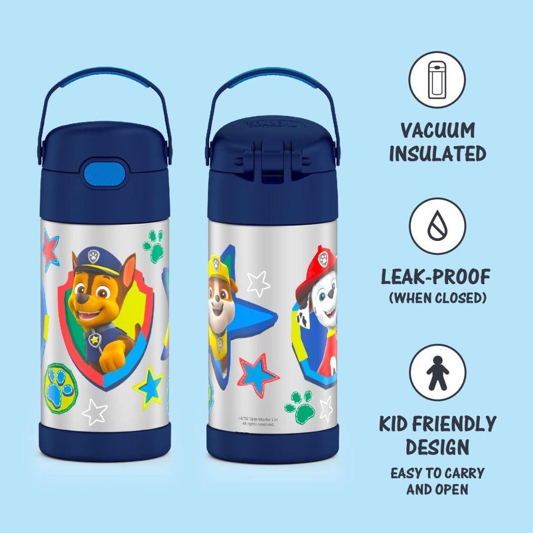 Garrafa Térmica Infantil Thermos Patrulha Canina Azul 350ML - Thermos Babytunes