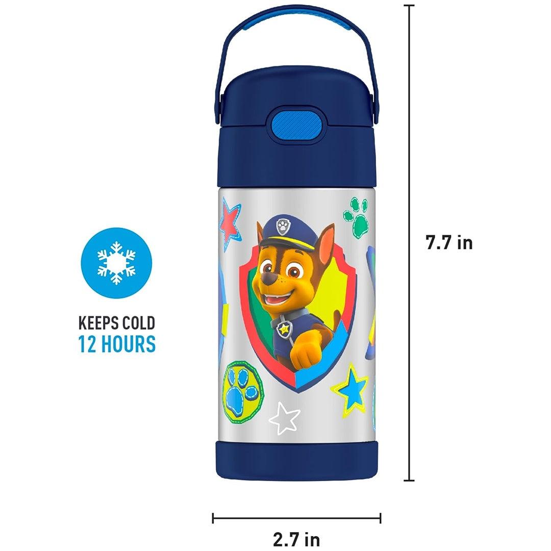 Garrafa Térmica Infantil Thermos Patrulha Canina Azul 350ML - Thermos Babytunes