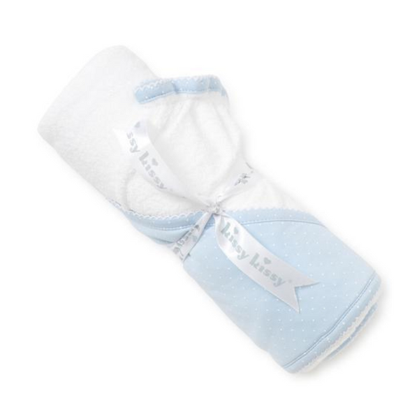 Kissy Kissy Towel Dots Blue/White - Luna Baby Store Miami