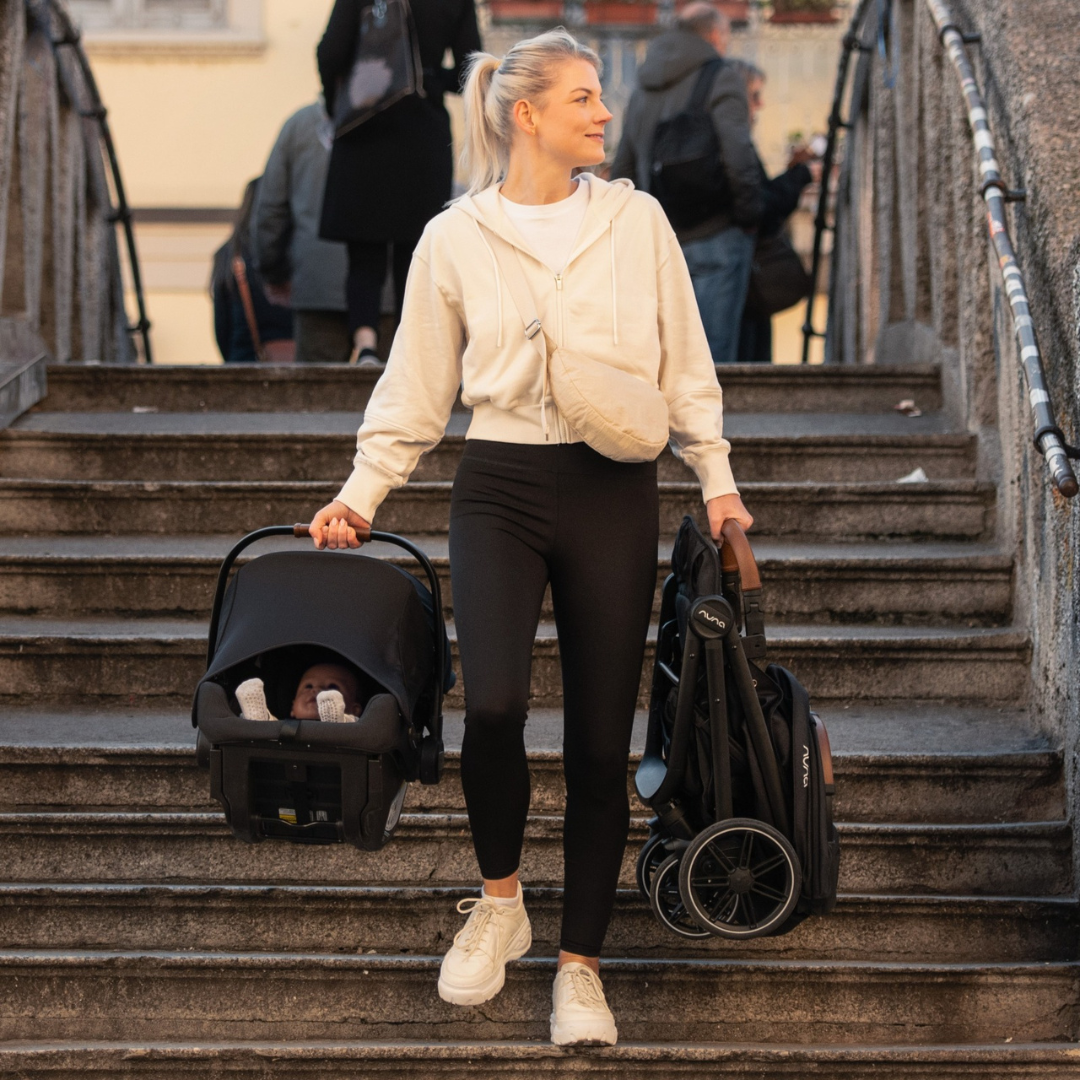 Nuna Trvl Lx + Pipa Urbn Travel System - Caviar - Baseless Installation for Maximum Convenience