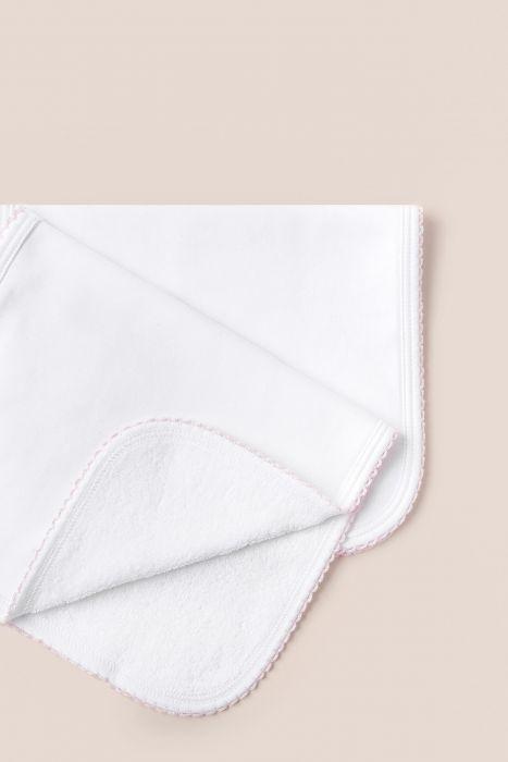 Logo Pink Burp Cloth 2-Pack