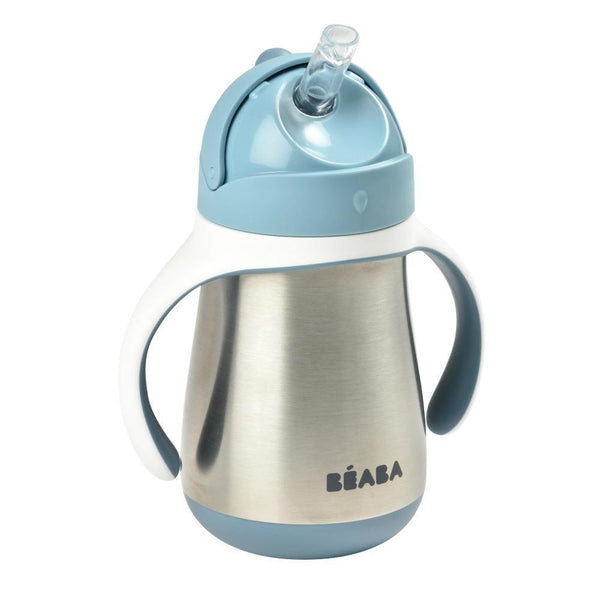 Beaba - Stainless Steel Kids Water Bottle, Rain