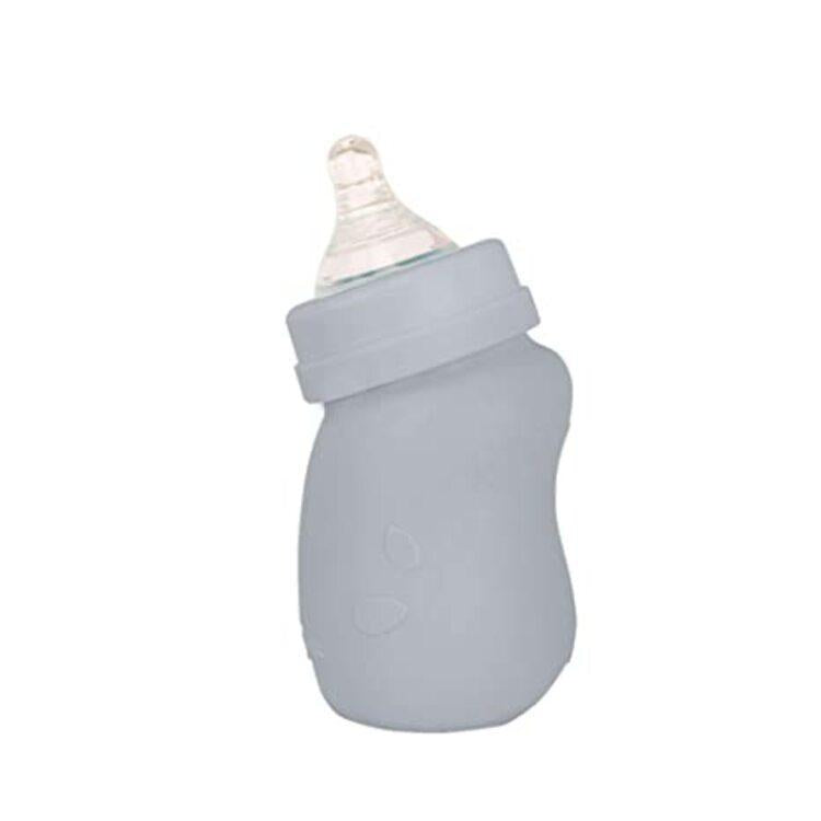 Baby Bottle Made From Plants And Glass (5 oz) Grey