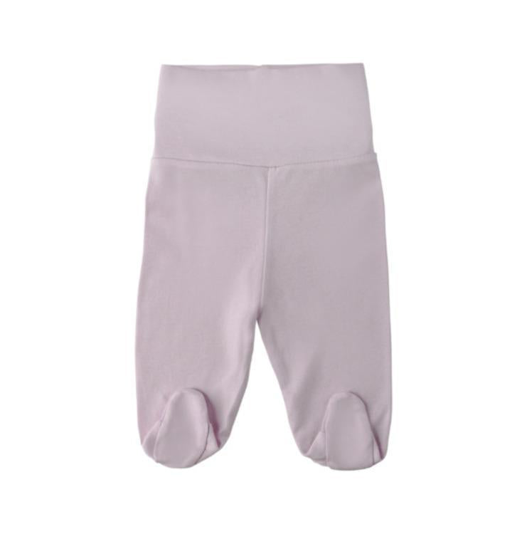 High Waist Footed Pants Lavender