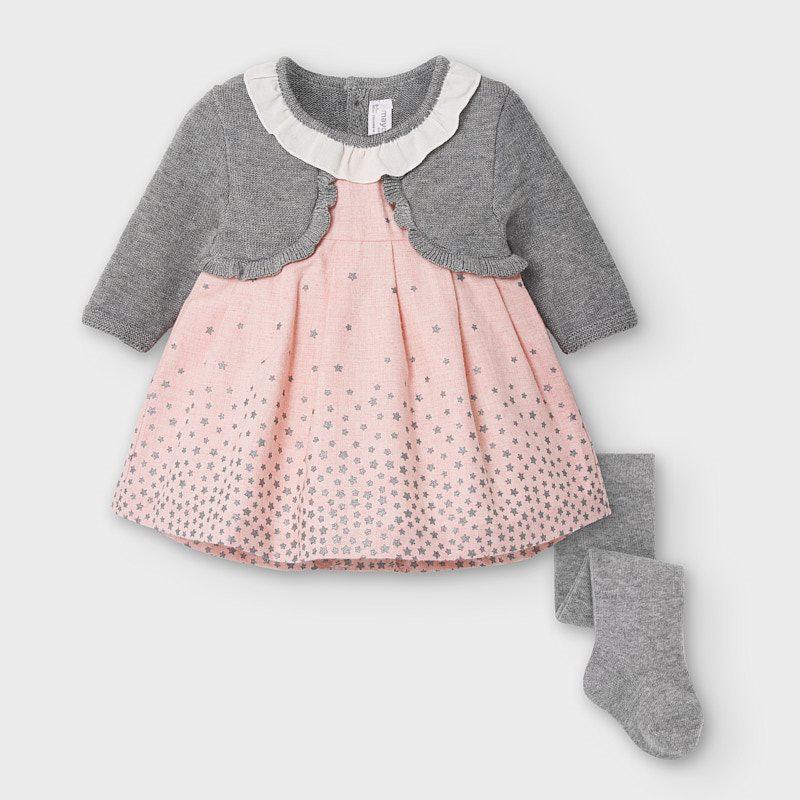 Mayoral Cardigan Dress W/Thights - Luna Baby Modern Store