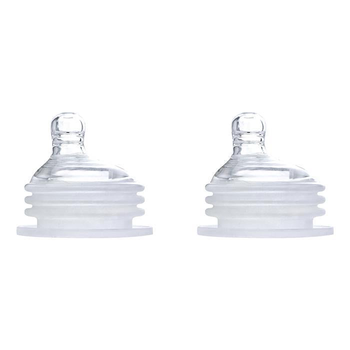Slow Flow Nipples Made From Silicone (2 Pack)