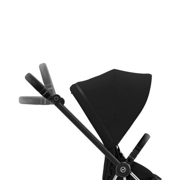 Mios 3 Stroller - Chrome/Black Frame and Deep Black Seat Pack