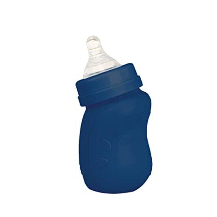 Baby Bottle Made From Plants And Glass (5 oz) Navy