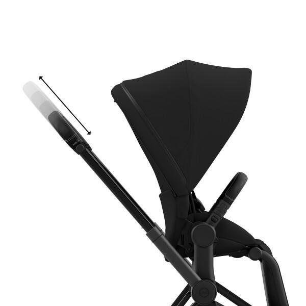 Priam 4 Stroller - Matte Black/Black Frame and Deep Black Seat Pack