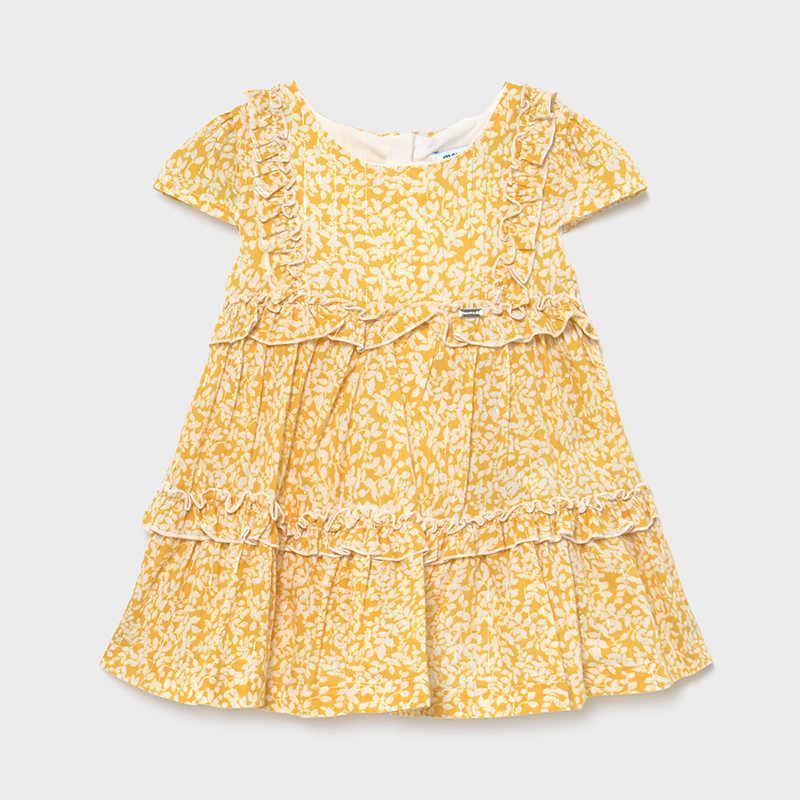 Mayoral Voile printed dress baby girl