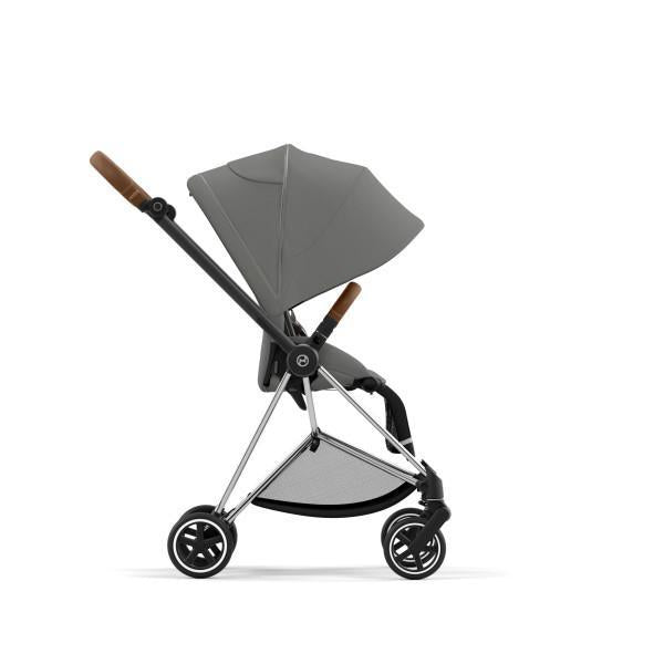 Mios 3 Stroller - Chrome/Brown Frame and Soho Grey Seat Pack