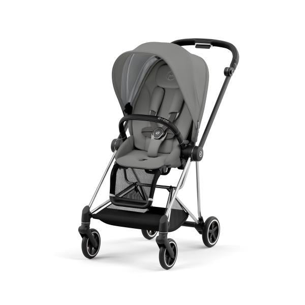 Mios 3 Stroller - Chrome/Black Frame and Soho Grey Seat Pack