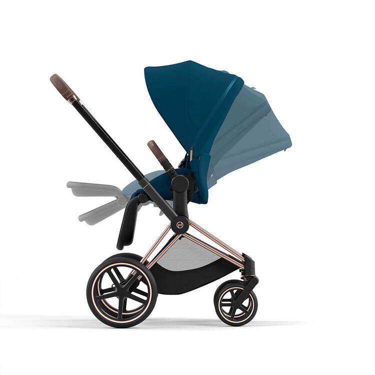 Priam 4 Complete Stroller Rose Gold Mountain Blue