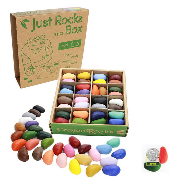 Crayon Rocks 32 Color Just Rocks In A Box - Luna Baby Modern Store