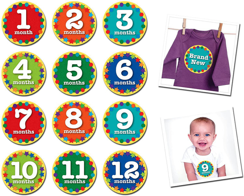 Sticky Bellies Monthly Baby Month Stickers - Luna Baby Modern Store