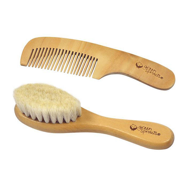 Green Sprouts Baby Brush & Comb - Luna Baby Modern Store