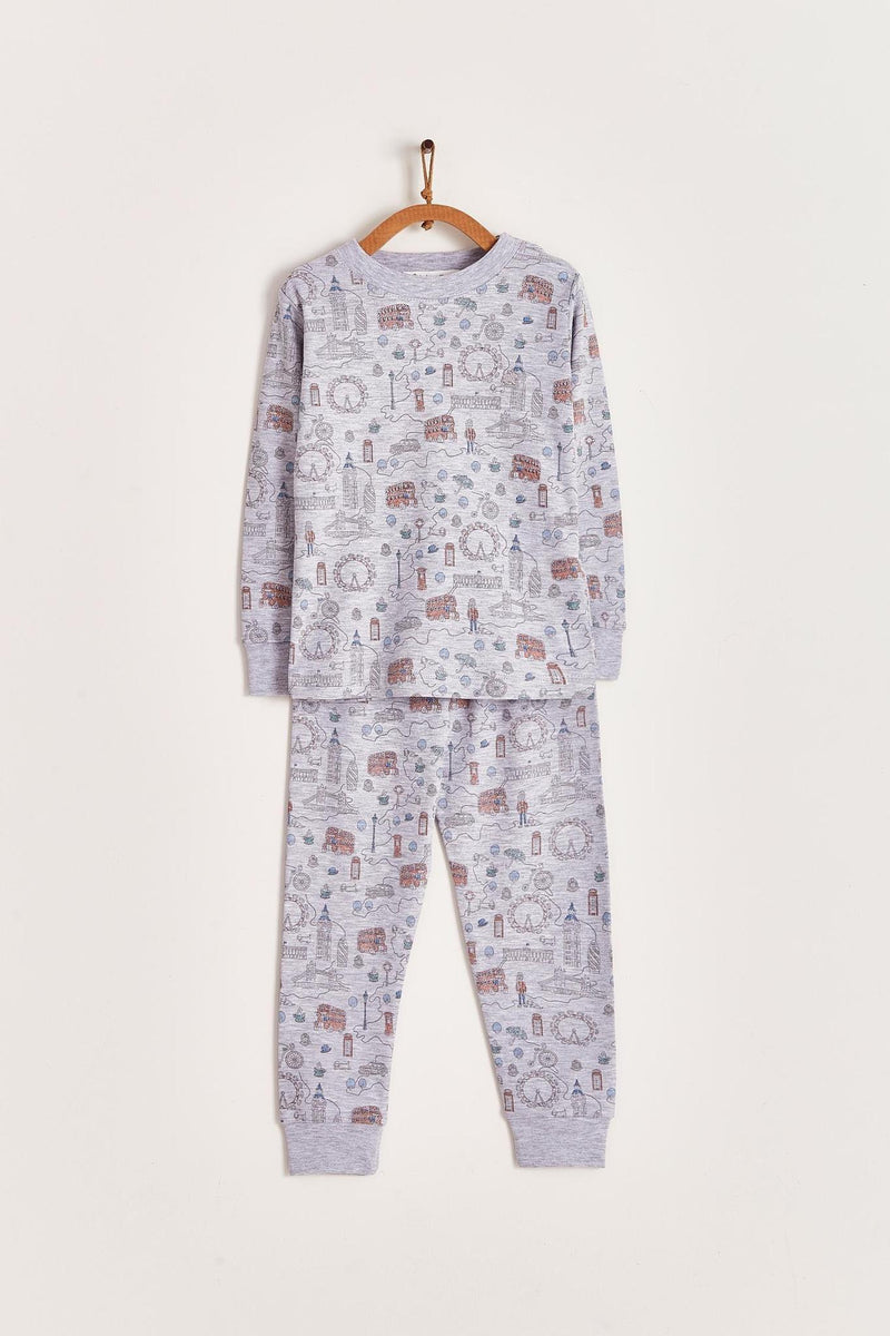 London Snug Fit Long Pajama Set