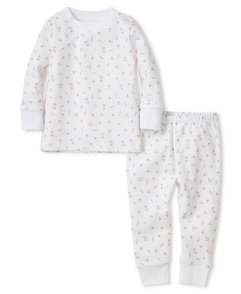 Garden Roses Print Pajama Set Snug Fit