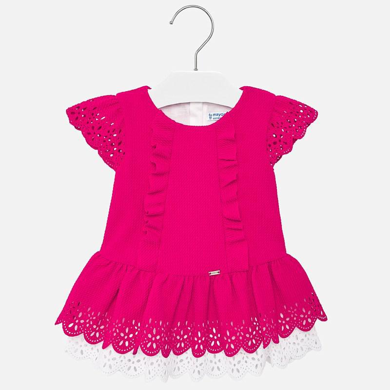 Mayoral Piquet Knit Dress - Luna Baby Modern Store