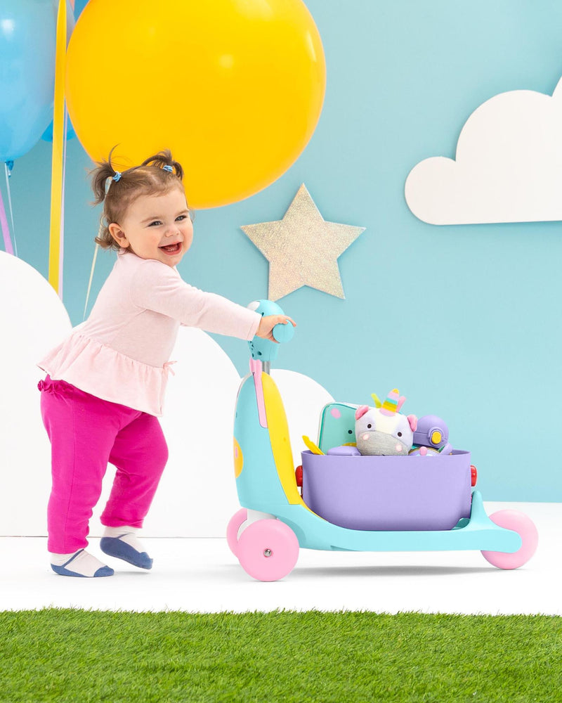 Zoo 3-In-1 Ride On Toy Unicorn