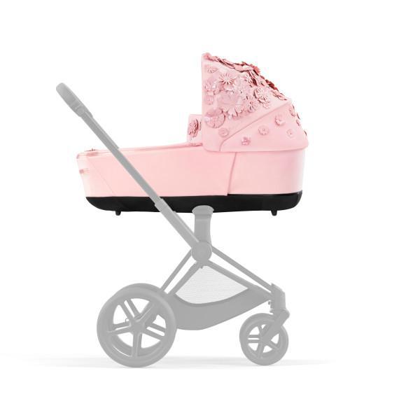 Priam 4/E-Priam 2 Lux Carry Cot - Simply Flowers Pale Blush