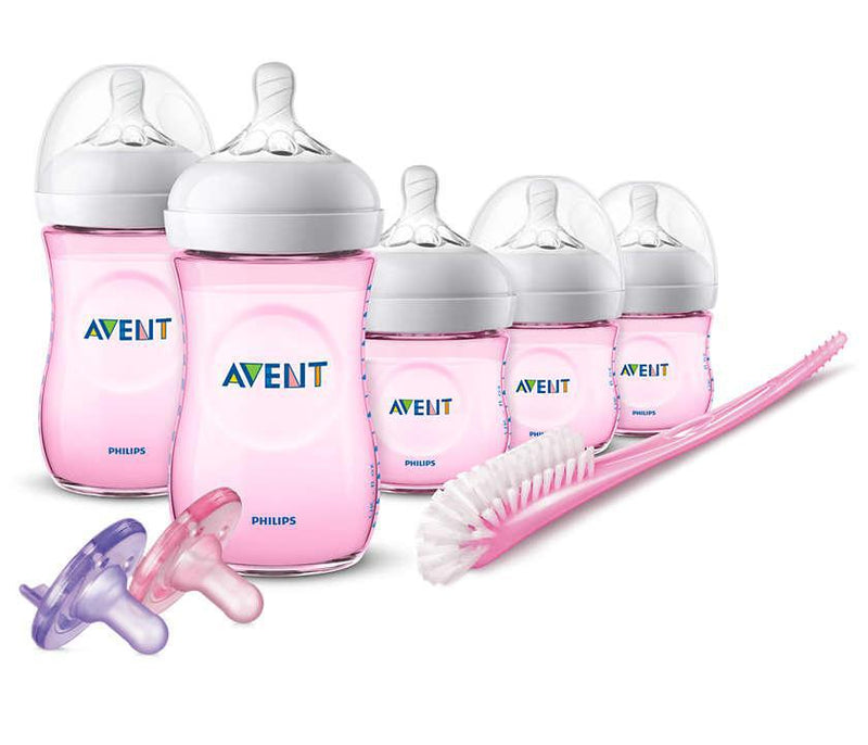 Avent Natural Baby Bottle Pink Gift Set SCD206/11 - Luna Baby Modern Store