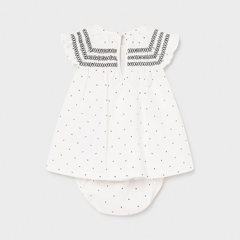 Linen Polka Dot Dress Baby Girl