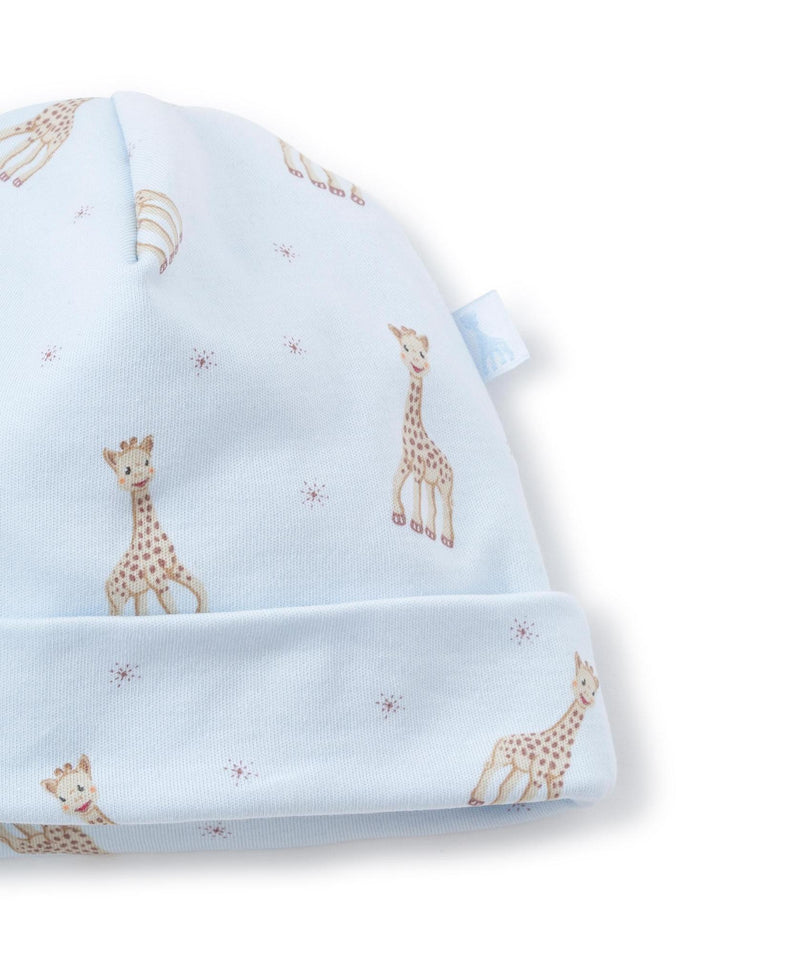 Kissy Kissy Sophie La Girafe Print Hat Light Blue