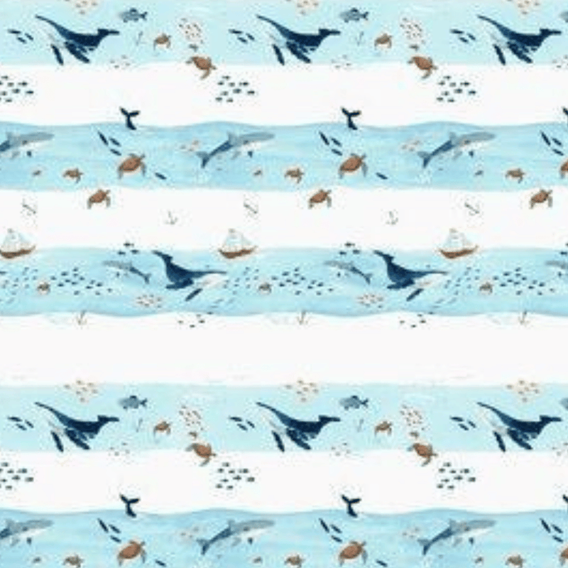 Swaddle Blanket Whale Wave