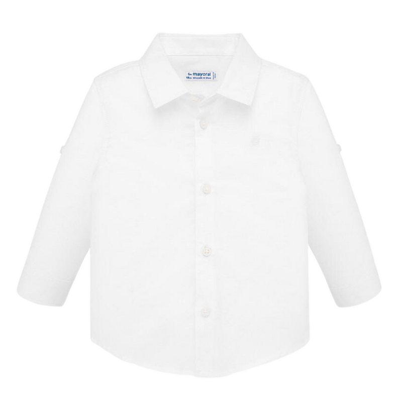 Basic Linen L/s Shirt White