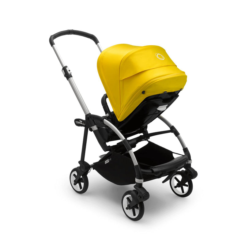 Bee 6 Complete Stroller - Aluminum Chassis/ Black Seat/ Lemon Yellow Canopy
