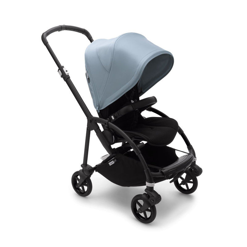 Bee 6 Complete Stroller - Black Chassis/ Black Seat/ Vapor Blue Canopy