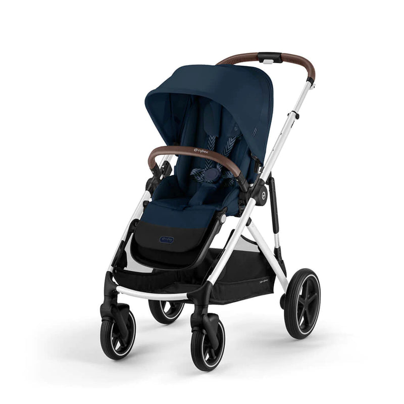 Gazelle S 2 Stroller - Silver Frame/Ocean Blue Seat