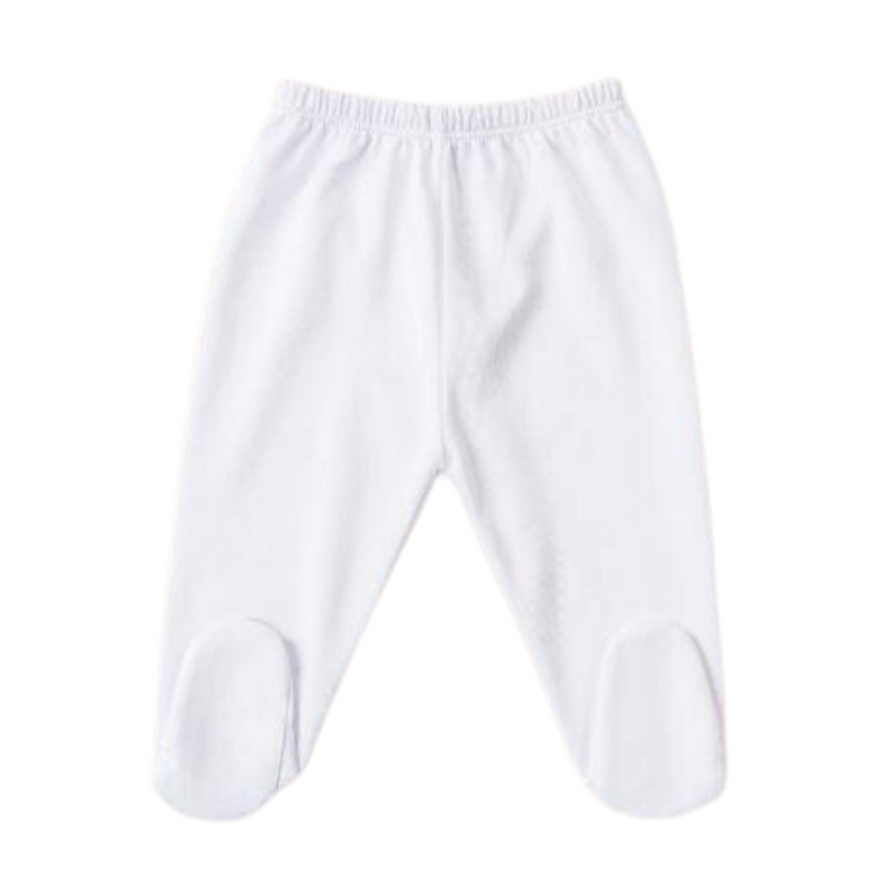 Logo Footed Pants White