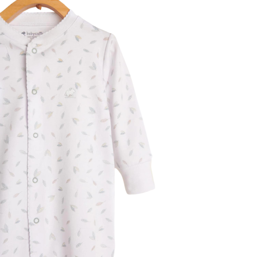 Feathers Snaps Footed Pajama