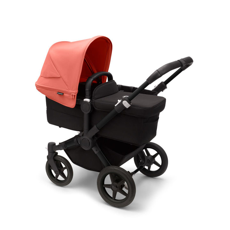 Donkey 5 Bassinet & Seat Stroller - Chassis Black/ Seat Midnight Black / Canopy Sunrise Red