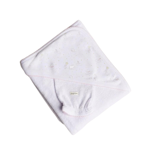 Dreams Cotton Hooded Towel Pink