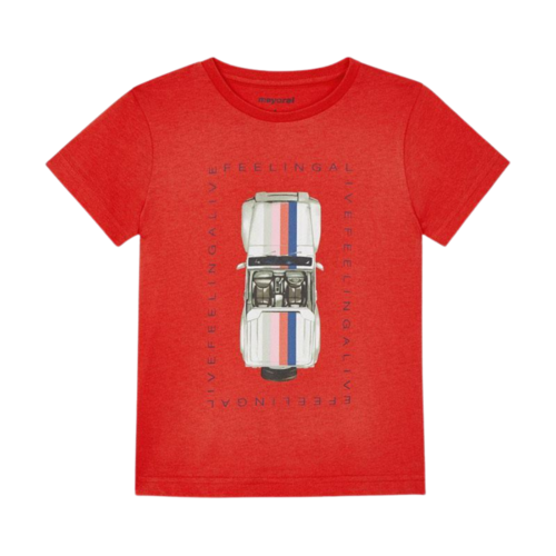 Ecofriends Sustainable Cotton T-shirt Boy Cyber Red