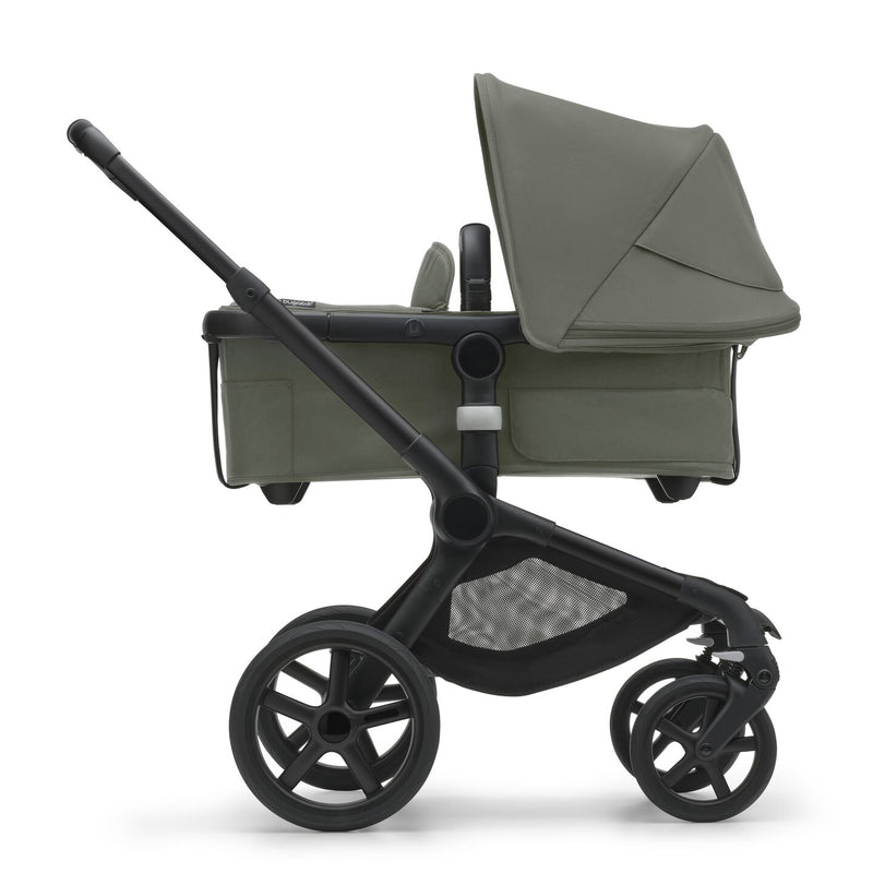 Fox 5 Bassinet & Seat Stroller - Black Chassis-Forest Green