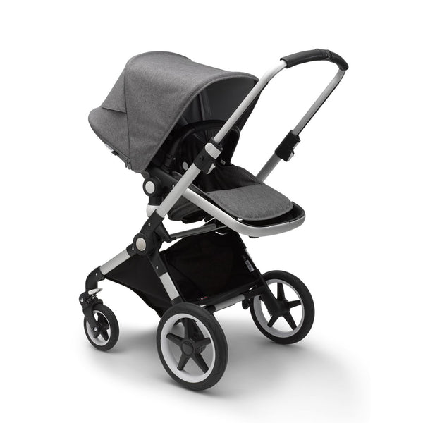 Lynx Complete Stroller - Aluminum Chassis/ Grey Mélange Seat/ Grey Mélange Canopy