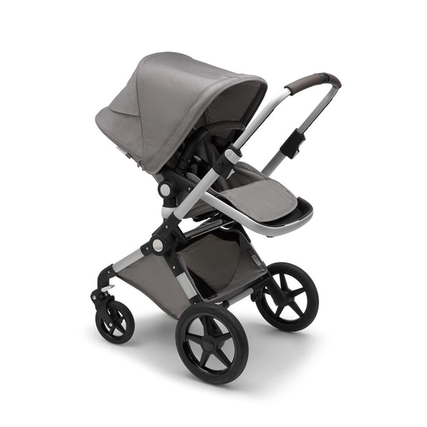 Lynx Complete Stroller - Aluminum Chassis/ Mineral Collection Light Grey Mélange