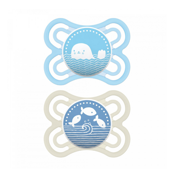 Perfect Pacifier, 0-6 Months, Double Packs Boy