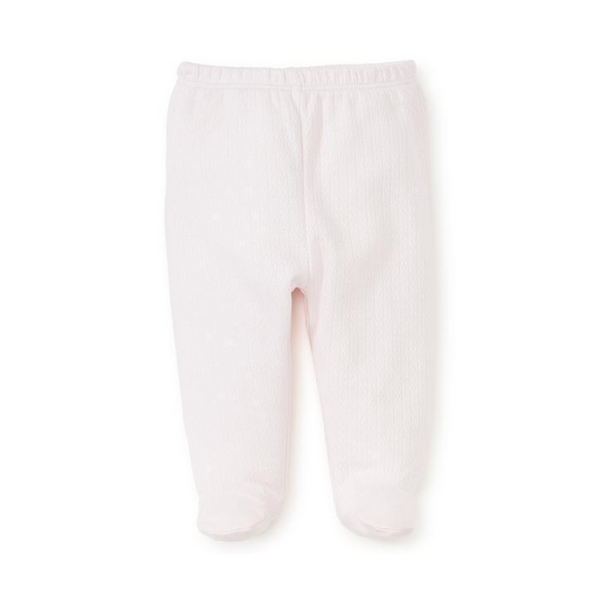 Pointelle Footed Pant Pink