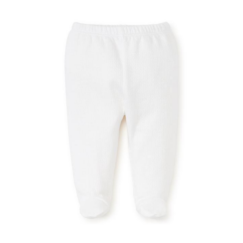 Pointelle Footed Pant White