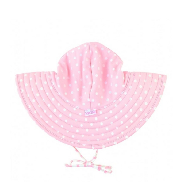 Swim Hat Pink Polka Dot Reversible