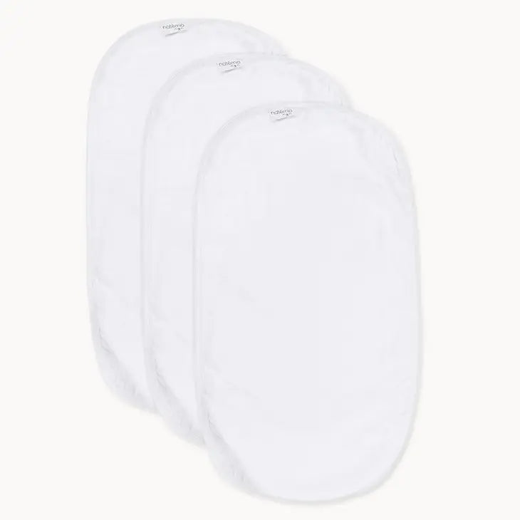 Ultra Soft Muslin Bamboo Burp Cloths White - 3 Pack